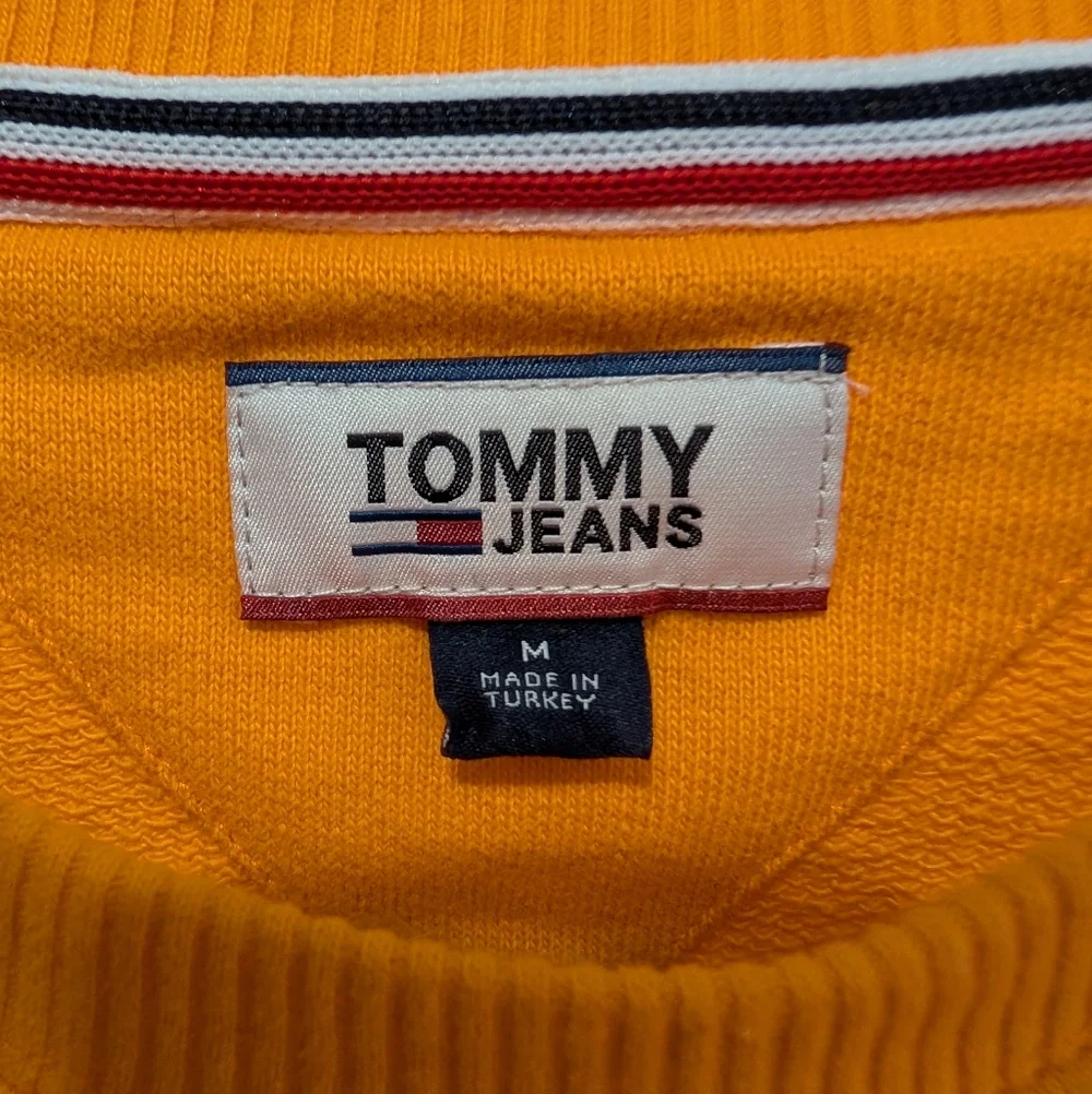 Tommy Hilfiger Embroidered Orange Crewneck Sweater